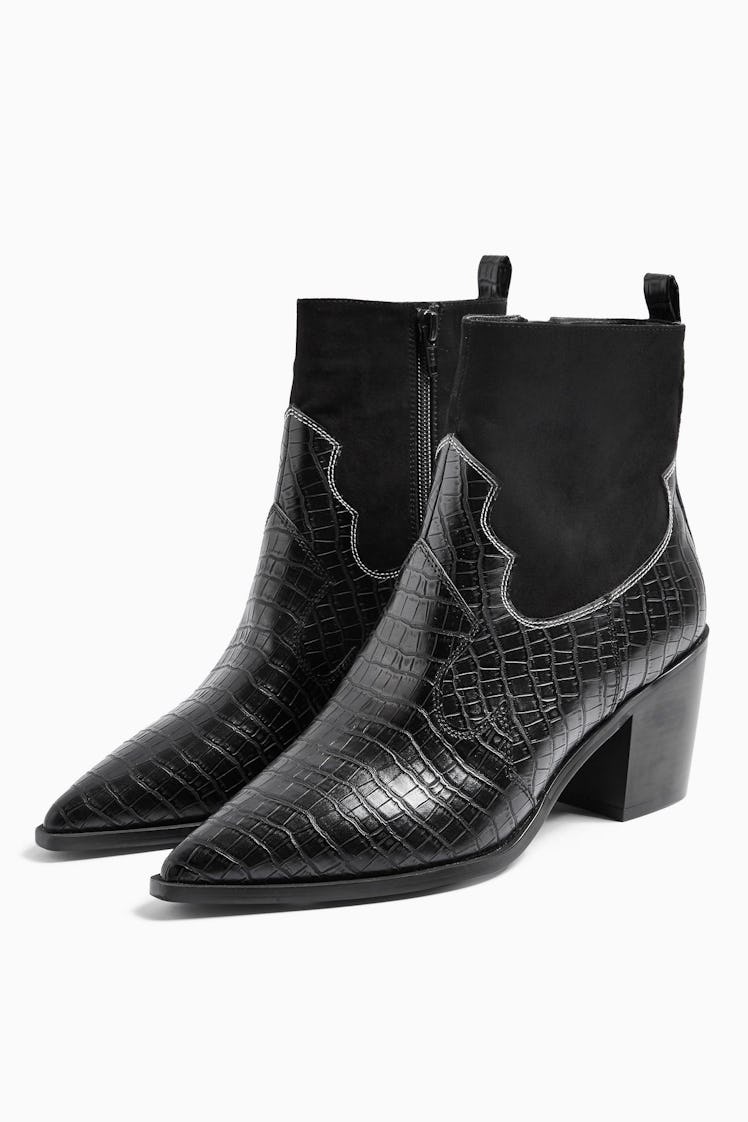 BLISS Black Western Boots