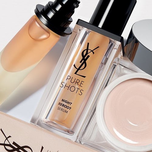 YSL Beauty's new Pure Shots skincare collection includes serums, face cream, and more.