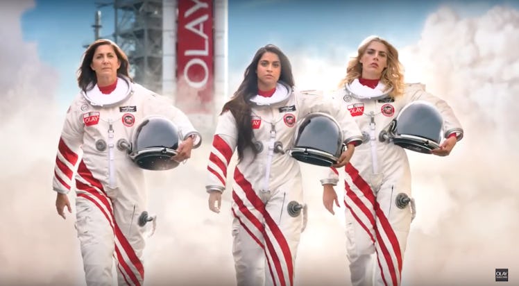 Olay's Make Space For Women Super Bowl Campaign will donate money to Girls Who Code. 