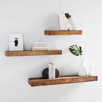 Reclaimed Wood Floating Shelf