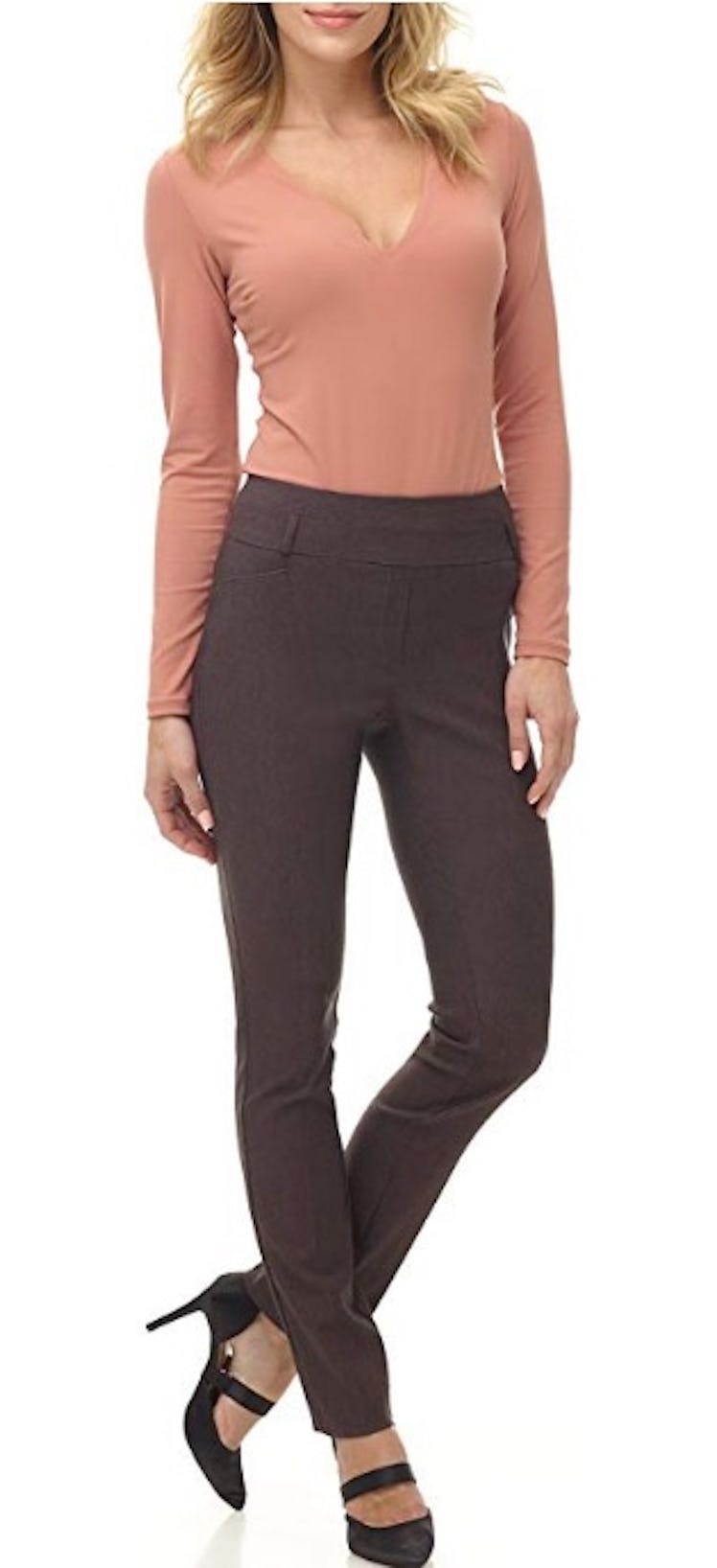 Rekucci Women's Ease Into Comfort Slim Pant