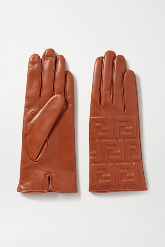 Embossed Leather Gloves