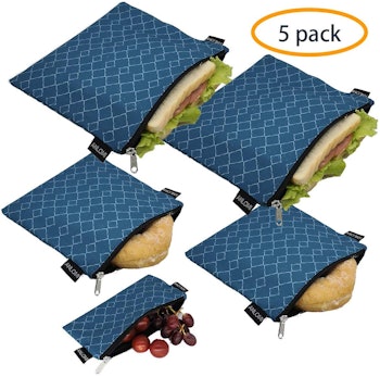ANLOMI Reusable Sandwich Bags (5-Pack)