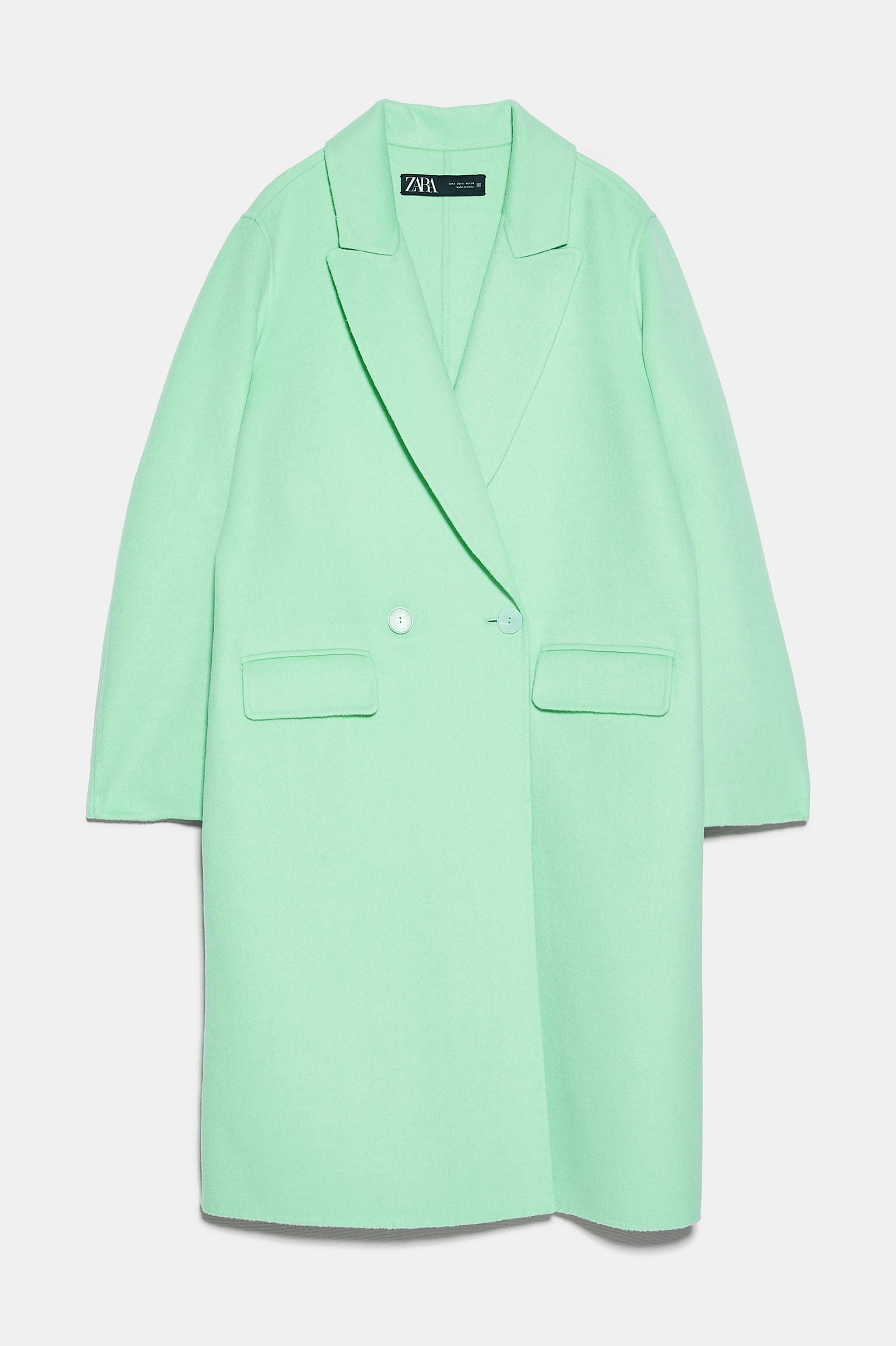 turquoise jacket zara
