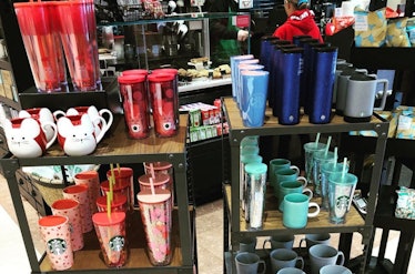 Starbucks’ 2020 Valentine’s Day mugs and tumblers feature all the pink glitter and heart-themed desi...
