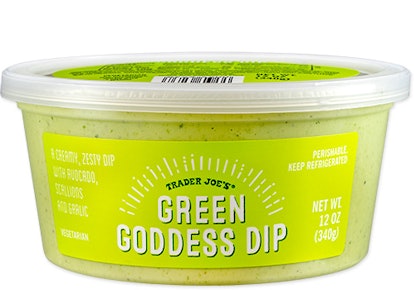 Trader Joe's new green goddess dip is perfect for snacking.
