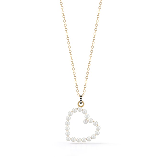 Prive Pearl Heart Necklace