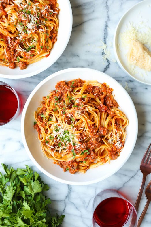 One pot pasta bolognese. 