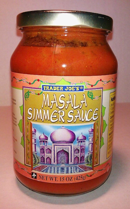 Add tofu and rice to Trader Joe's masala simmer sauce for an easy meal prep hack.
