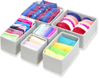 Simple Houseware Foldable Cloth Storage Boxes (6-Pack)
