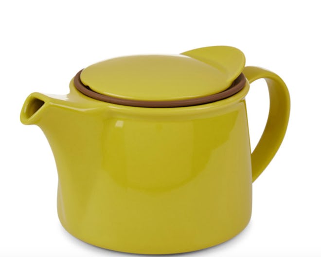 Kinto Chartreuse Porcelain Brim Teapot