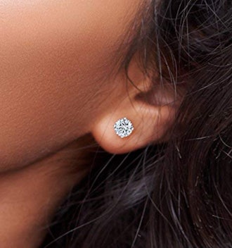 Central Diamond Center CZ Stud Earrings