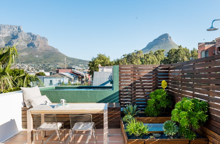 A penthouse in the heart of Cape Town, South Africa has an epic rooftop with a small plunge pool.