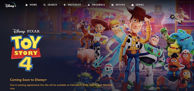 'Toy Story 4' won't be able to stream on Disney+ until Wednesday, Feb. 5. 