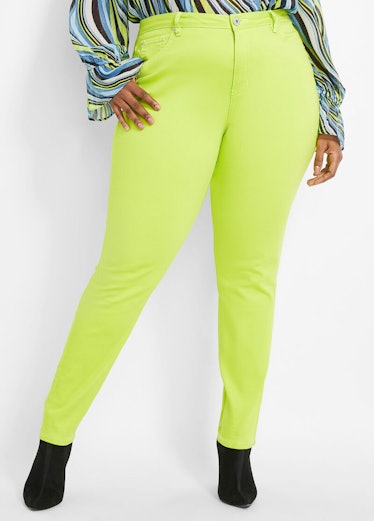 Ashley Stewart Neon High-Waist Jegging