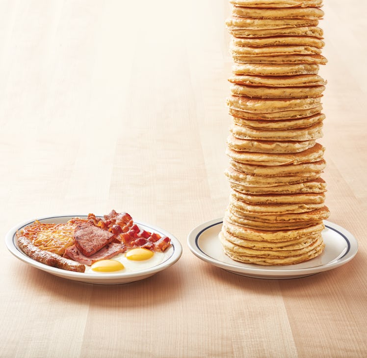 IHOP's All You Can Eat Pancakes For 2020 from now through the month of March, so get stacking.