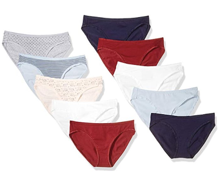 Amazon Essentials Cotton Stretch Bikini Panty (10-Pack)