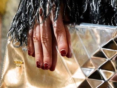 Try a deep burgundy for one of your winter 2020 nail polish colors