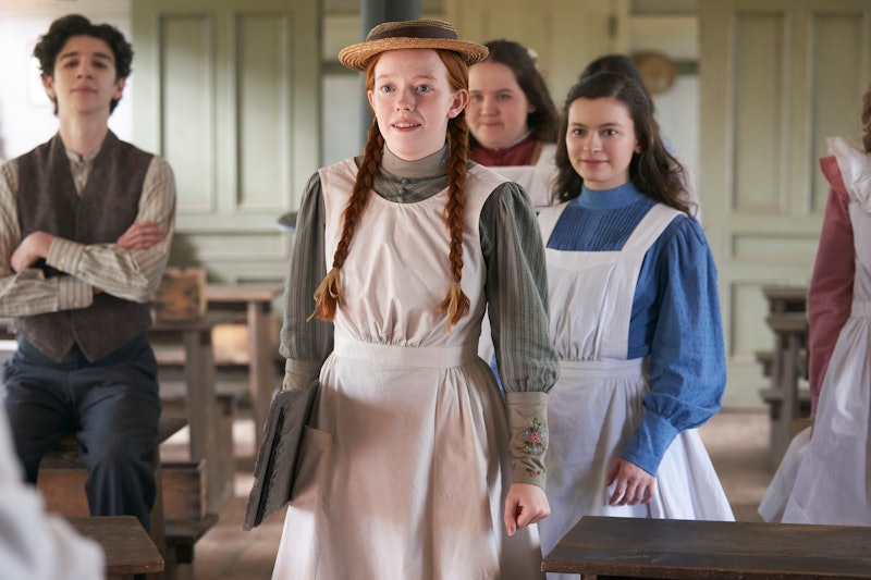 Anne with her school friends in Season 3 of Anne with an E.