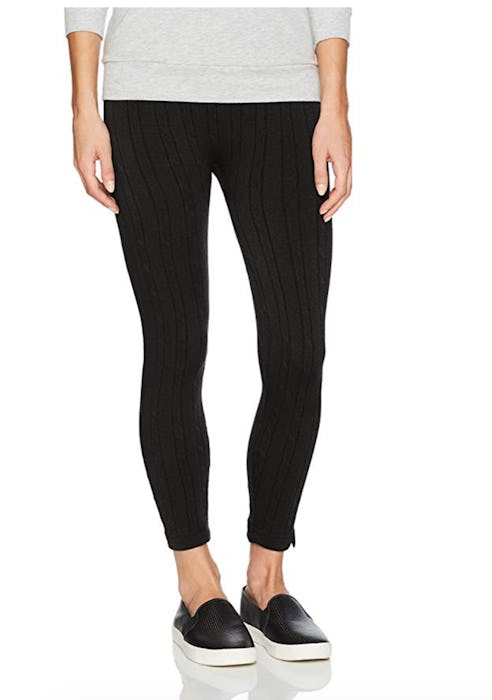 MUK LUKS Women's Cable Knit Fleece Lined Leggings