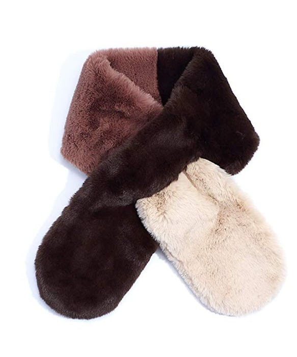 Echo Faux Fur Colorblock Pull Through