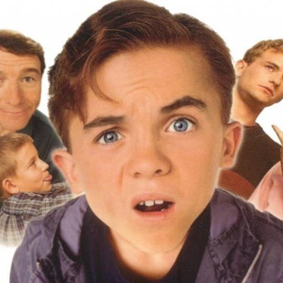 A poster with the cast from the show 'Malcolm in the middle'