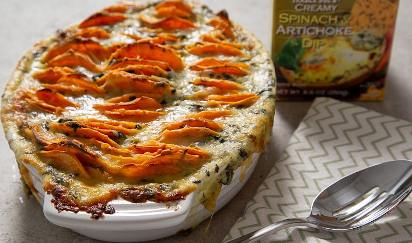 This sweet potato gratin recipe is the ultimate Super Bowl dish. 