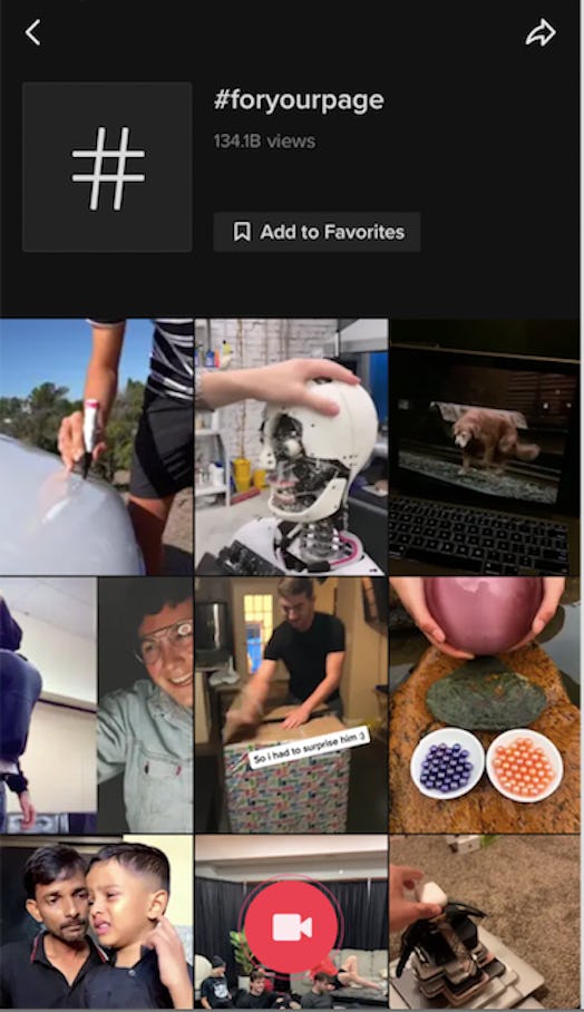 TikTok's "For You" page is similar to Instagram's Explore page. 