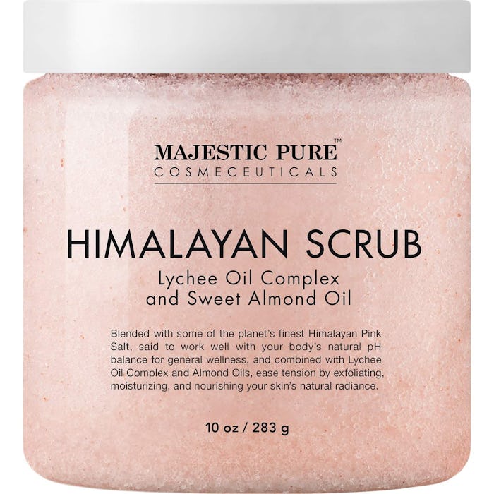 Majestic Pure Himalayan Salt Body Scrub with Lychee Oil