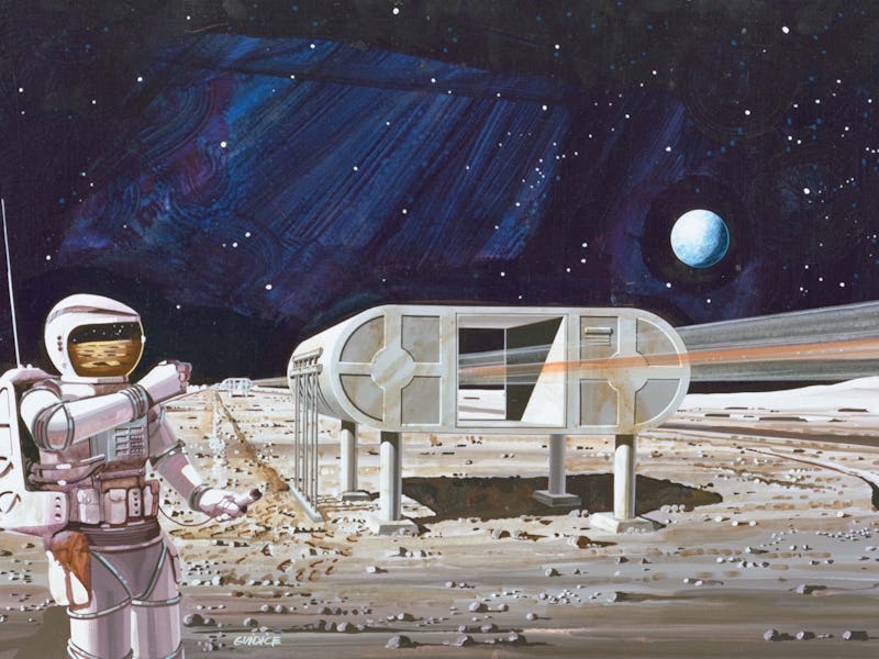 Artist's render of lunar habitat