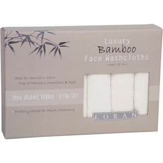 Loran Luxury Bamboo Facial Washcloths (6-Pack)