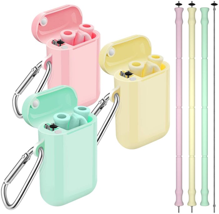 Comvin Silicone Straws (3-Pack)