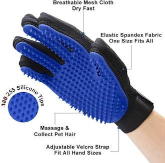 DELOMO Pet Grooming Gloves