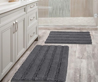 H.VERSAILTEX Chenille Bathroom Mats (2-Piece)