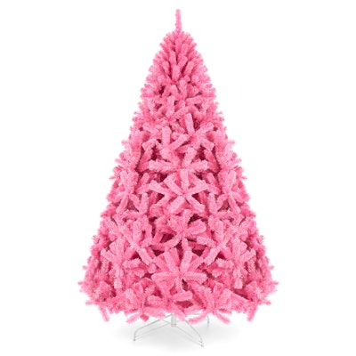 Best Choice Products 6ft Artificial Christmas Tree, Pink