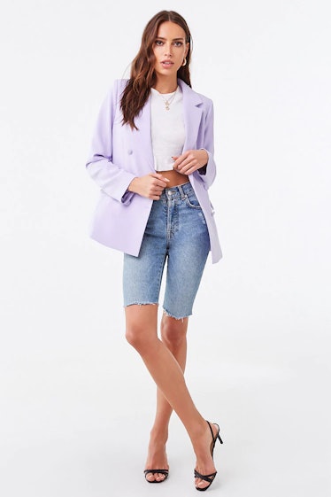 Forever 21 Double-Breasted Single Vent Blazer