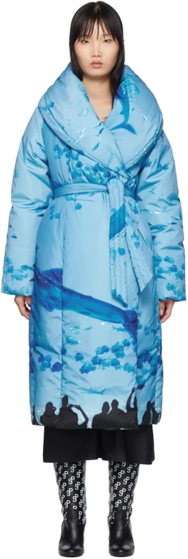 SSENSE Exclusive Blue Sauna Puffer Coat