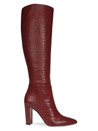  Raakel 2 Tall Croc-Embossed Leather Boots
