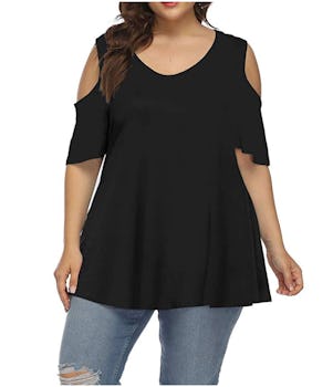 Allegrace Women's Plus Size Tunic Top