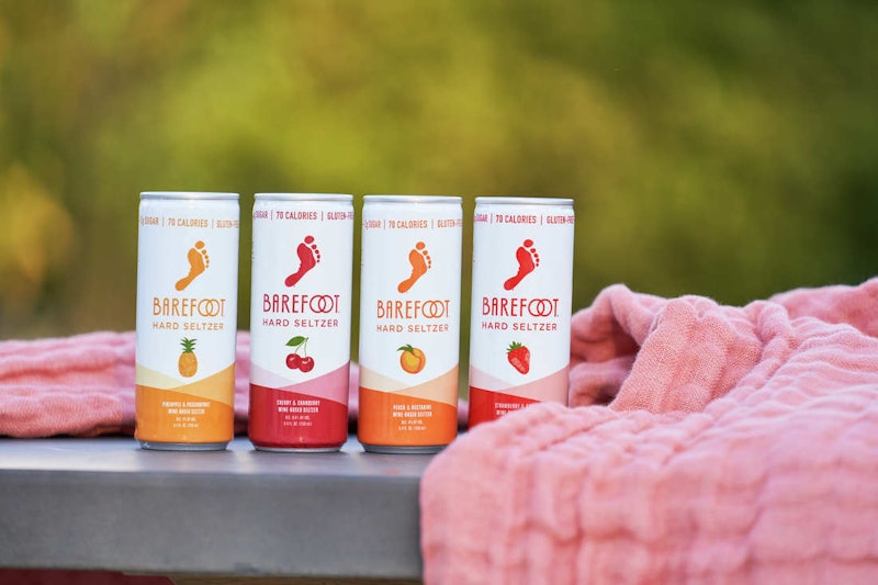 Barefoot Wine is coming out with a line of hard seltzer.