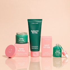 I Dew Care's new Yogi Kitten skincare collection is inspired by meditation and green juice