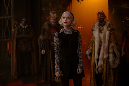 Kiernan Shipka, John Murphy, and Nelson Leis in 'CAOS' Part 3