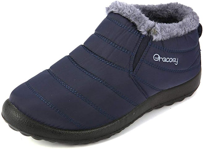 gracosy Fur-Lined Slip-On Shoes