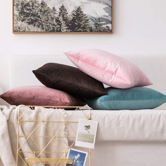 MIULEE Velvet Pillow Covers (2-Pack)