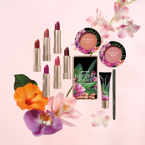 bareMinerals' new Beauty of Nature makeup collection features lipstick, eyeshadow, glow balm, and mo...