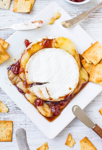 Baked brie is an easy but delicious Super Bowl snack.