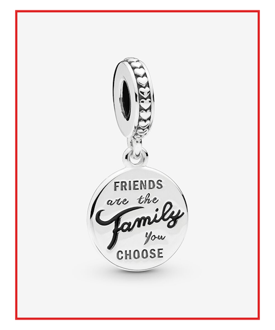 Friends Are Family Dangle Charm