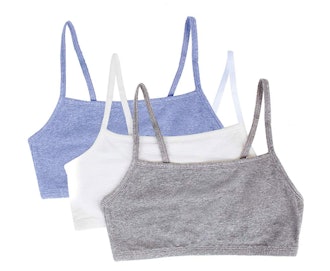 Fruit of the Loom Women's Cotton Pullover Sport Bra (3-Pack)
