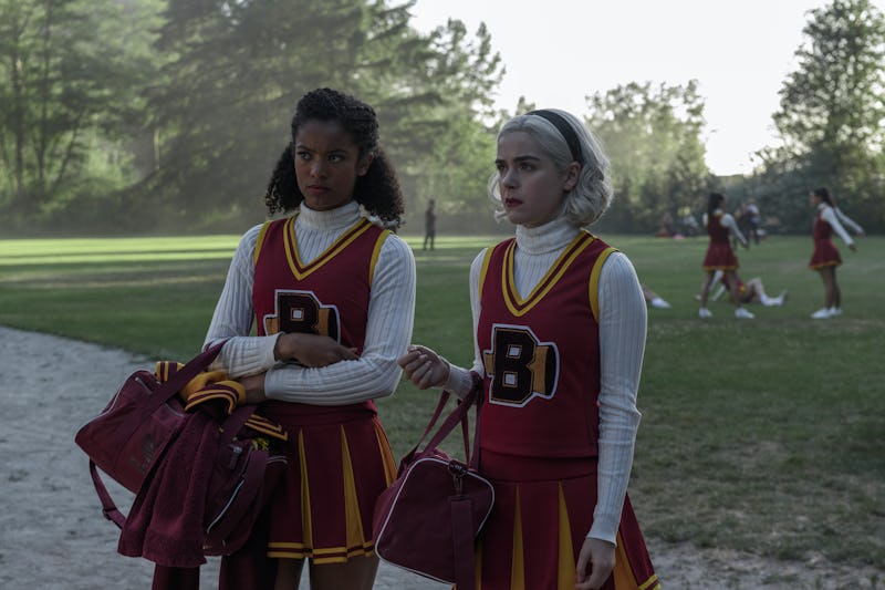 Jaz Sinclair and Kiernan Shipka in 'CAOS' Part 3