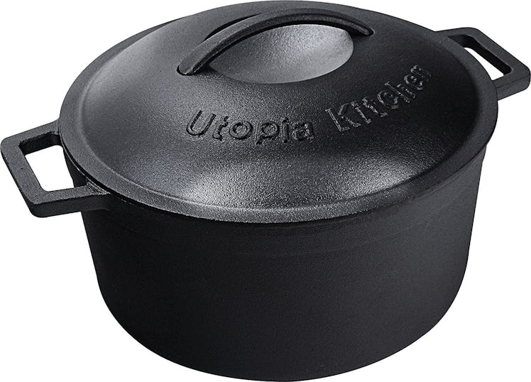 Utopia Kitchen Cast Iron Dutch Oven (5 Quarts)